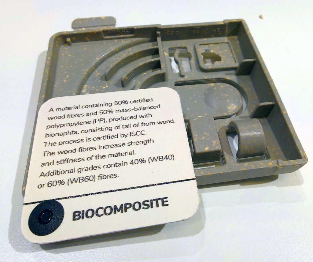 Biocomposite material sample