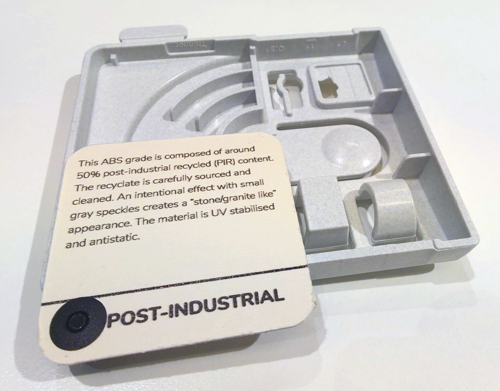 Post industrial plastic material example